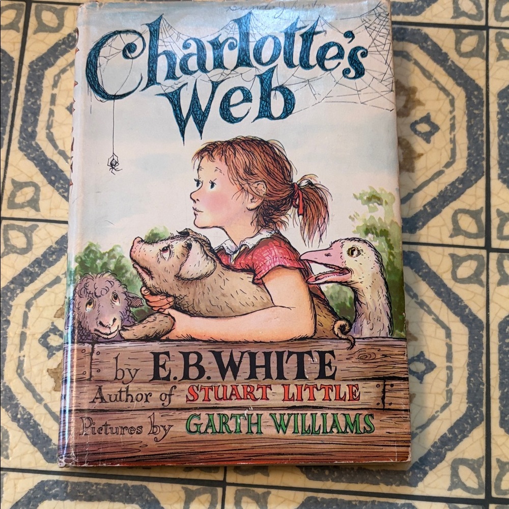 Vintage 1952 book club edition hard cover Charlotte's Web Book by E.B. White